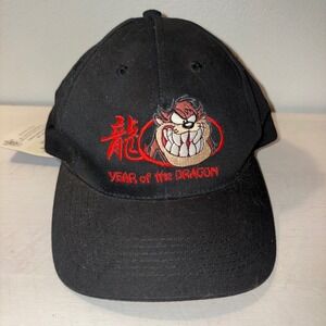 Vintage Looney Tunes Taz Year of the Dragon Hat‎ Baseball Cap Adjustable